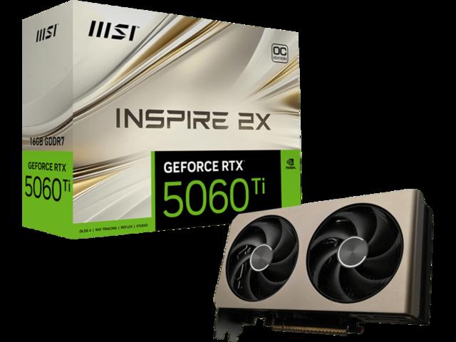 MSI GeForce RTX 5060 Ti 16G INSPIRE 2X OC