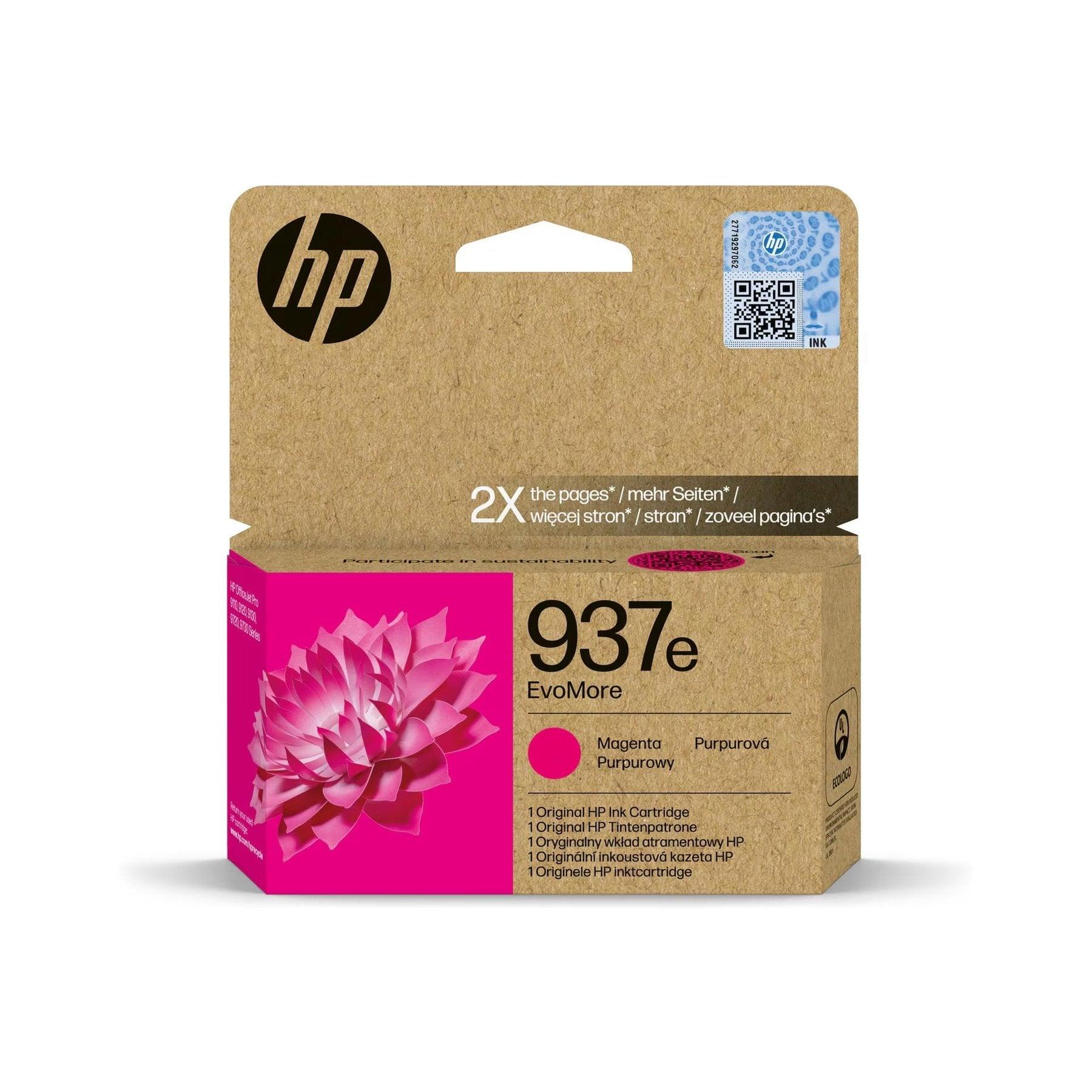 Оригинален патрон HP Evomore No937e, 4S6W7NE, 1650 страници/5%, Magenta