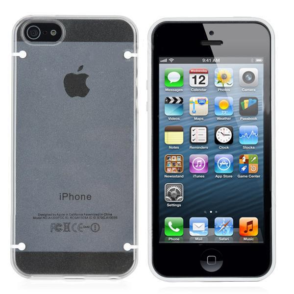 Поликарбонатов кейс светещ в тъмното за iPhone 5, iPhone 5S, iPhone SE - Newtons Edge Glow Case (прозрачен) | JAR Computers Поликарбонатов кейс светещ в тъмното за iPhone 5, iPhone 5S, iPhone SE - Newtons Edge Glow Case (прозрачен)