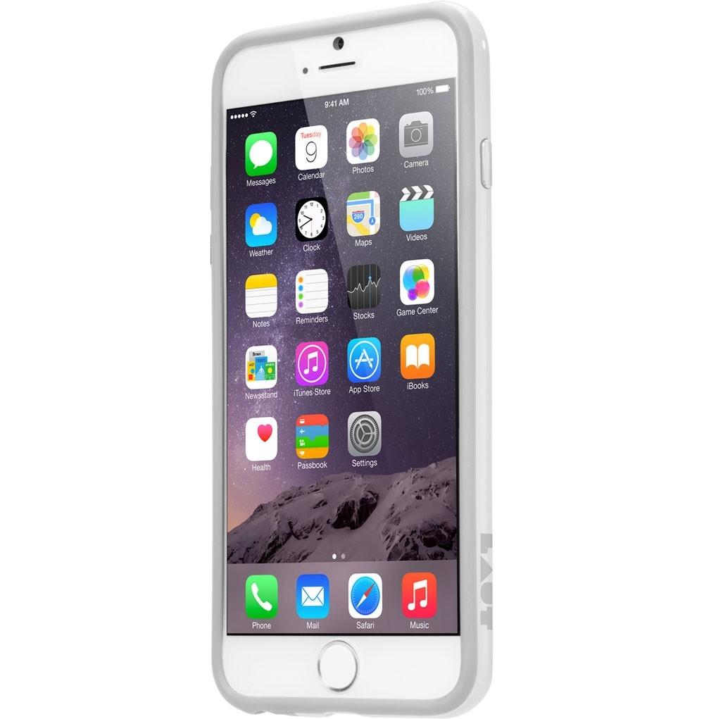 Силиконов бъмпер и покритие за дисплея за iPhone 6 Plus, iPhone 6S Plus - LAUT Loopie Bumper (бял) | JAR Computers Силиконов бъмпер и покритие за дисплея за iPhone 6 Plus, iPhone 6S Plus - LAUT Loopie Bumper (бял)