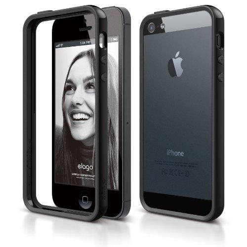 Силиконов бъмпер за iPhone 5, iPhone 5S, iPhone SE - Elago S5 Bumper Case (черен) | JAR Computers Силиконов бъмпер за iPhone 5, iPhone 5S, iPhone SE - Elago S5 Bumper Case (черен)