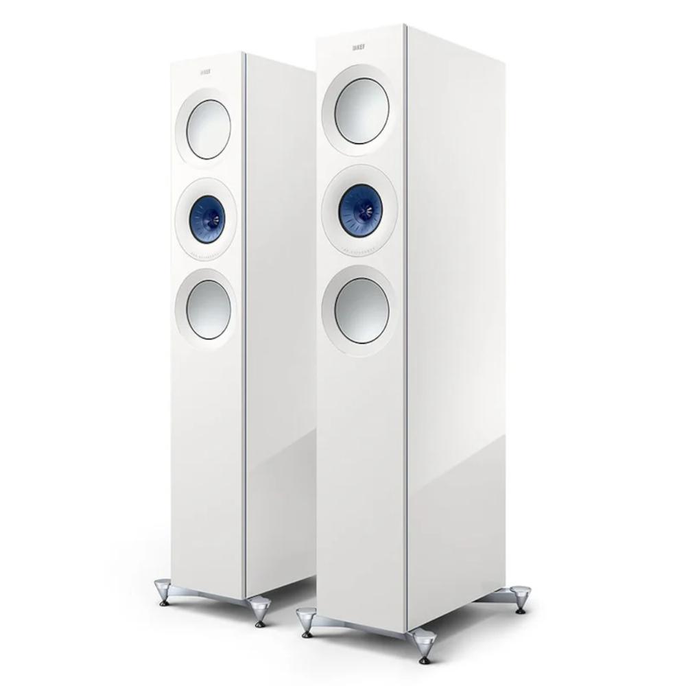 Тонколони KEF Reference 3 Meta - бял гланц/сини