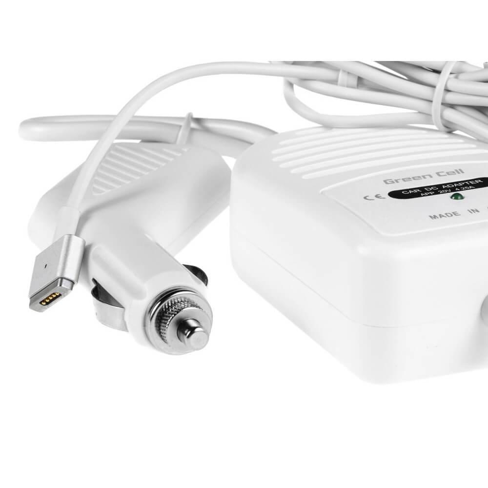 Зарядно за кола за MacBook Pro Retina 15 с Magsafe 2 (модели от 2012 до 2015) - Green Cell 12V Car Charger 85W (бял) | JAR Computers Зарядно за кола за MacBook Pro Retina 15 с Magsafe 2 (модели от 2012 до 2015) - Green Cell 12V Car Charger 85W (бял)