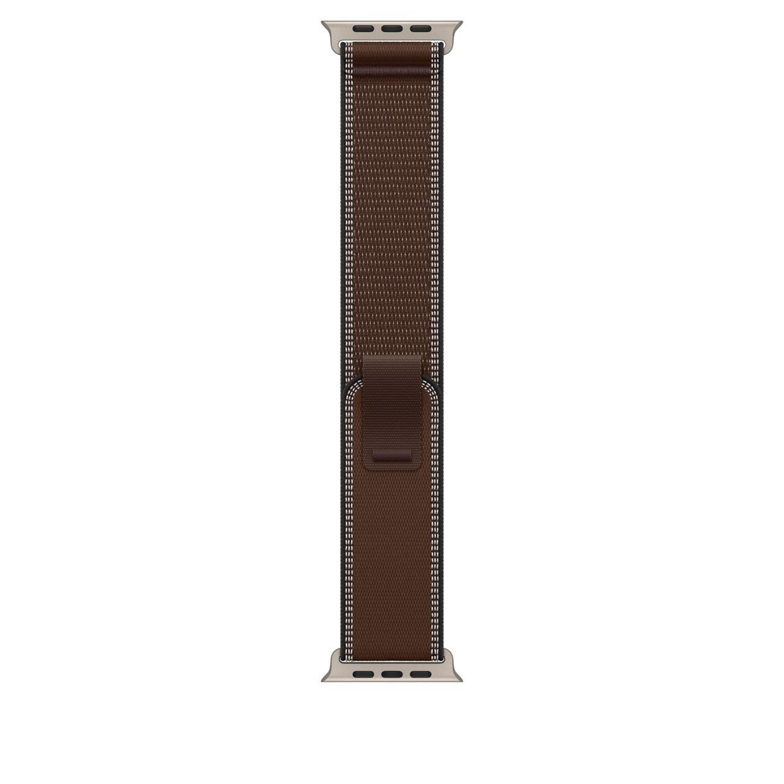Apple Watch 49mm Titanium Loop: Dark Umber Trail Loop - M/L - Natural Titanium Finish | JAR Computers Apple Watch 49mm Titanium Loop: Dark Umber Trail Loop - M/L - Natural Titanium Finish