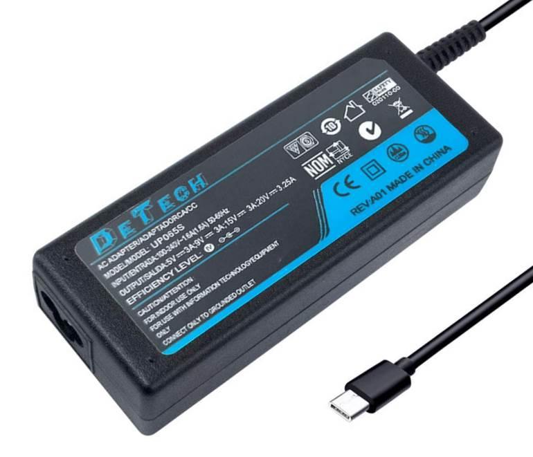 Адаптер за лаптоп (Зарядно за лаптоп) 20V 3.25A, 15V 3A, 12V 3A, 9V 2A, 5V 2A USB Type-C