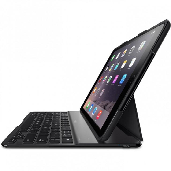 Алуминиева клавиатура, кейс и поставка за iPad Air 2, iPad Pro 9.7 - Belkin QODE Ultimate Keyboard Case F5L178deBLK | JAR Computers Алуминиева клавиатура, кейс и поставка за iPad Air 2, iPad Pro 9.7 - Belkin QODE Ultimate Keyboard Case F5L178deBLK