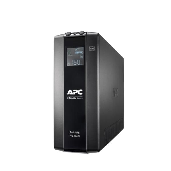 APC Back UPS Pro BR 1600VA, 8 Outlets, AVR, LCD Interface + APC Essential SurgeArrest 1 Outlet 230V, 2 Port USB Charger, Germany