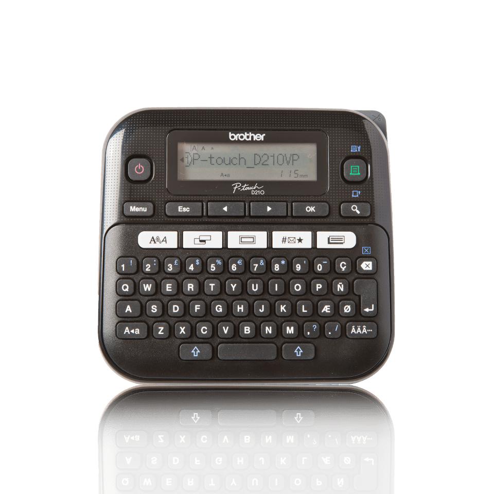 Brother PT-D210VP принтер за етикети Термичен трансфер 180 x 180 DPI 20 мм/сек QWERTY | JAR Computers Brother PT-D210VP принтер за етикети Термичен трансфер 180 x 180 DPI 20 мм/сек QWERTY