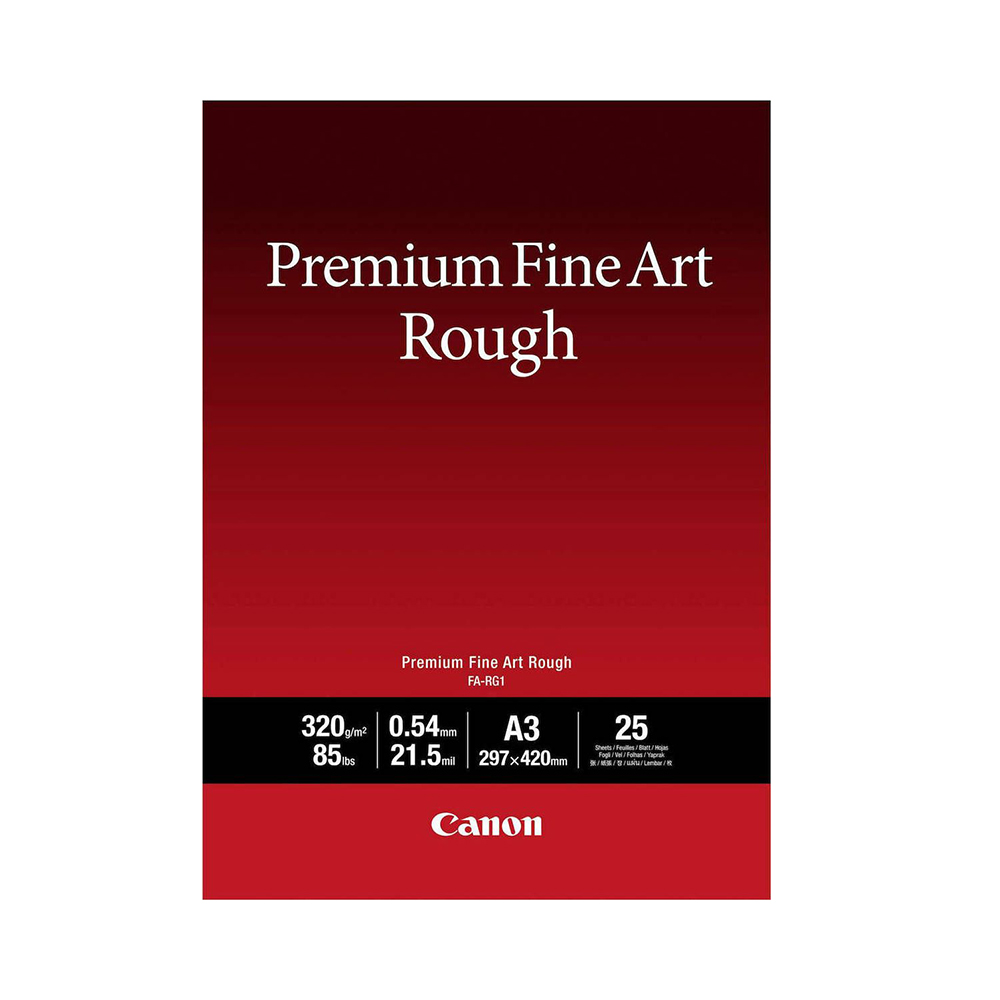 Canon Photo Paper Premium FineArt Rough A3 25 sheets (4562C003) (CANFARG1A3) | JAR Computers Canon Photo Paper Premium FineArt Rough A3 25 sheets (4562C003) (CANFARG1A3)
