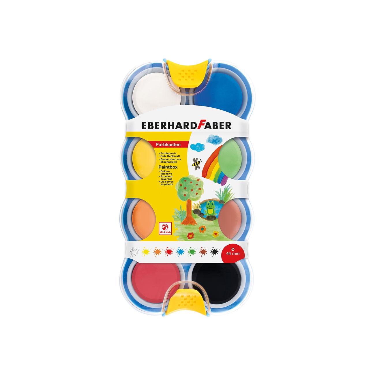 Eberhard Faber Акварелни бои Mini Kids, 8 цвята | JAR Computers Eberhard Faber Акварелни бои Mini Kids, 8 цвята