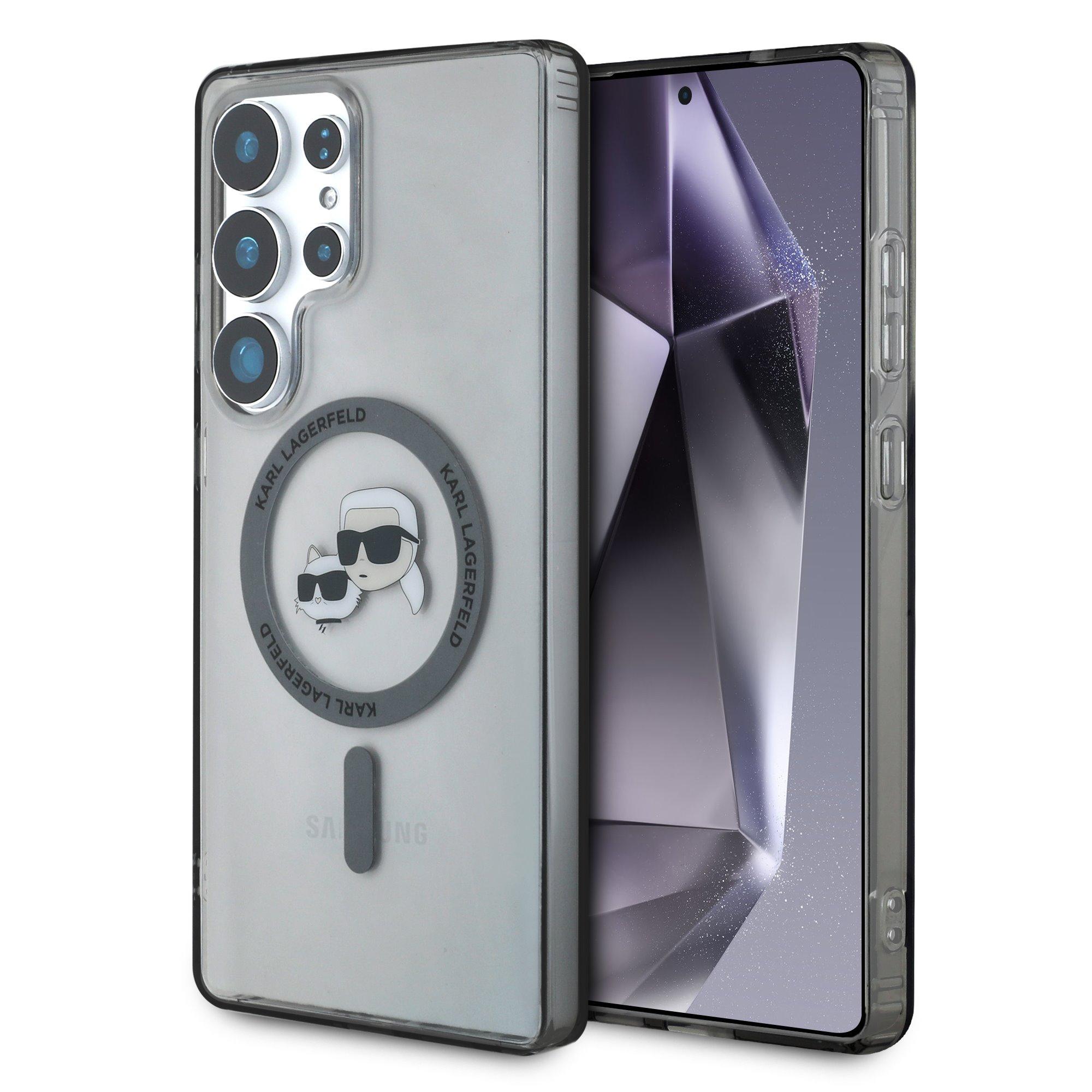 Karl Lagerfeld Калъф Samsung S25 Ultra, IML K/CH Heads MagSafe, /черен/ - KLHMS25LHLSKCK | JAR Computers Karl Lagerfeld Калъф Samsung S25 Ultra, IML K/CH Heads MagSafe, /черен/ - KLHMS25LHLSKCK