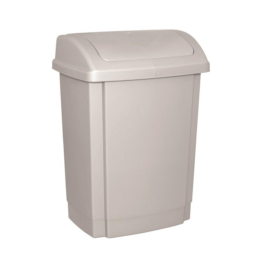 Кош с капак OFFICE PRODUCTS, пластмасов, 15 л, сив | JAR Computers Кош с капак OFFICE PRODUCTS, пластмасов, 15 л, сив