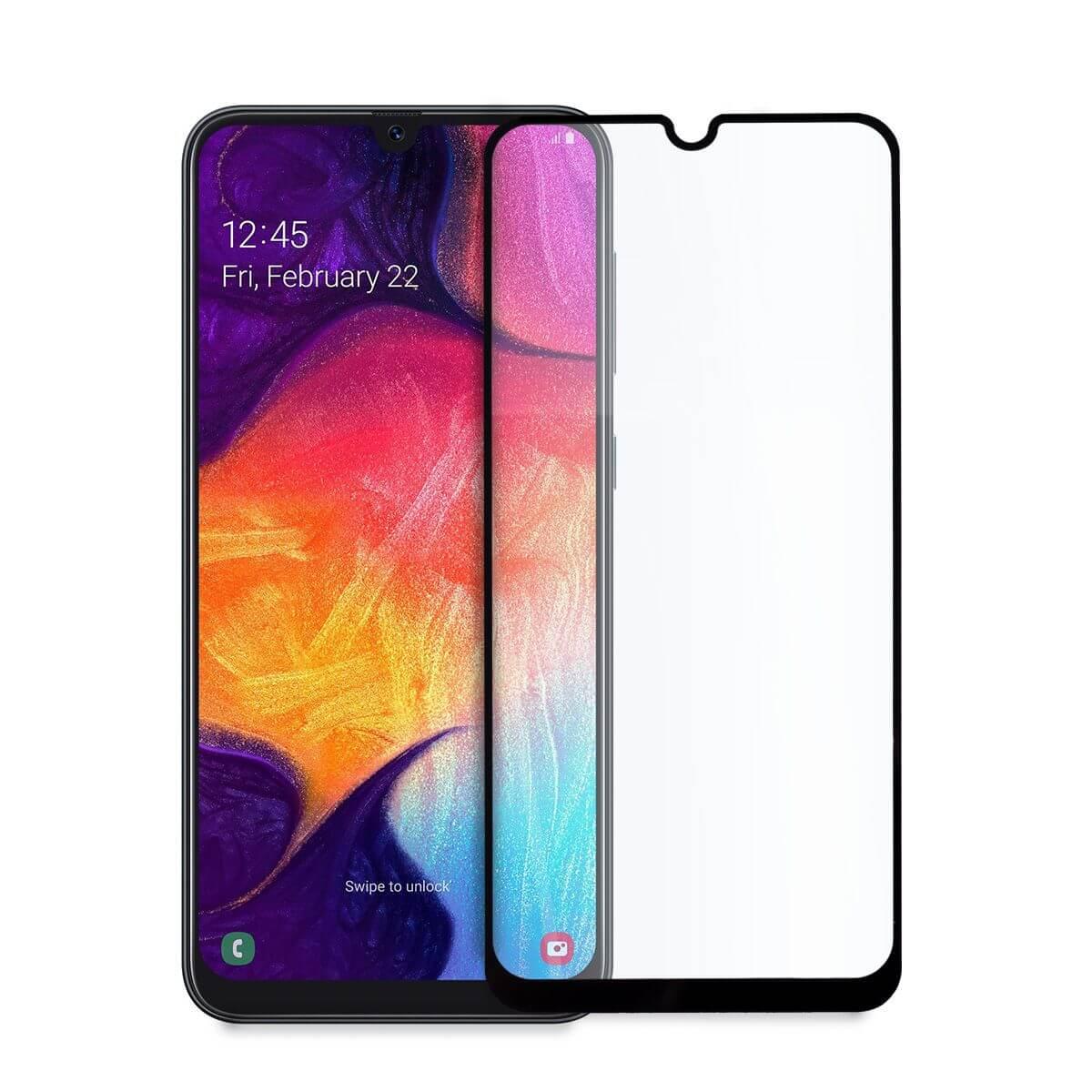 Обхващащо и ръбовете стъклено защитно покритие за дисплея на Samsung Galaxy A70 - Premium Full Glue 5D Tempered Glass (черен) | JAR Computers Обхващащо и ръбовете стъклено защитно покритие за дисплея на Samsung Galaxy A70 - Premium Full Glue 5D Tempered Glass (черен)
