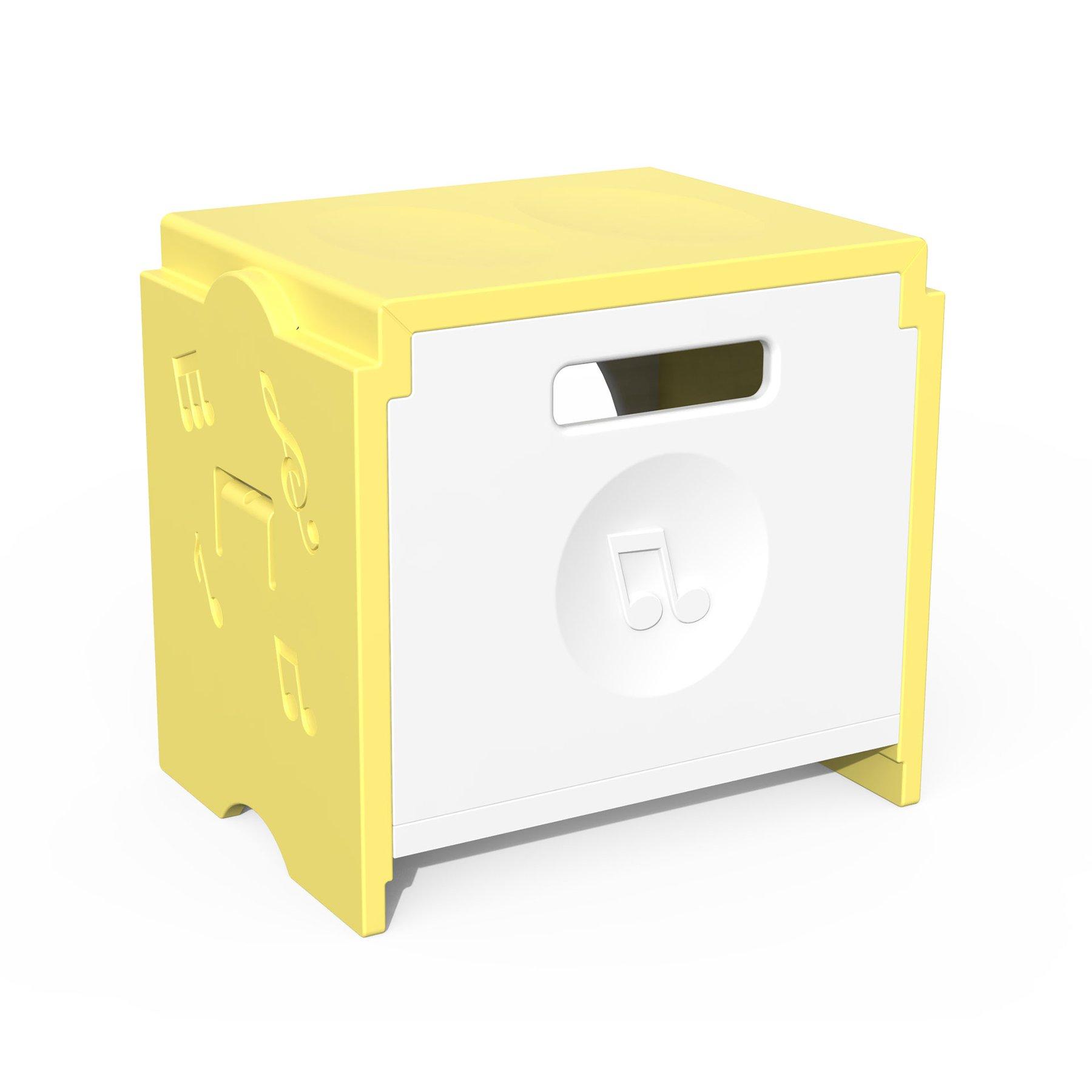 Табуретка RFG Funny, за съхранение, пластмасова, 300 х 400 х 370 mm, жълта