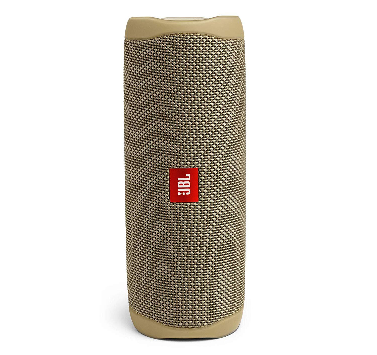Водоустойчив безжичен bluetooth спийкър и микрофон за мобилни устройства - JBL Flip 5 (златист) | JAR Computers Водоустойчив безжичен bluetooth спийкър и микрофон за мобилни устройства - JBL Flip 5 (златист)