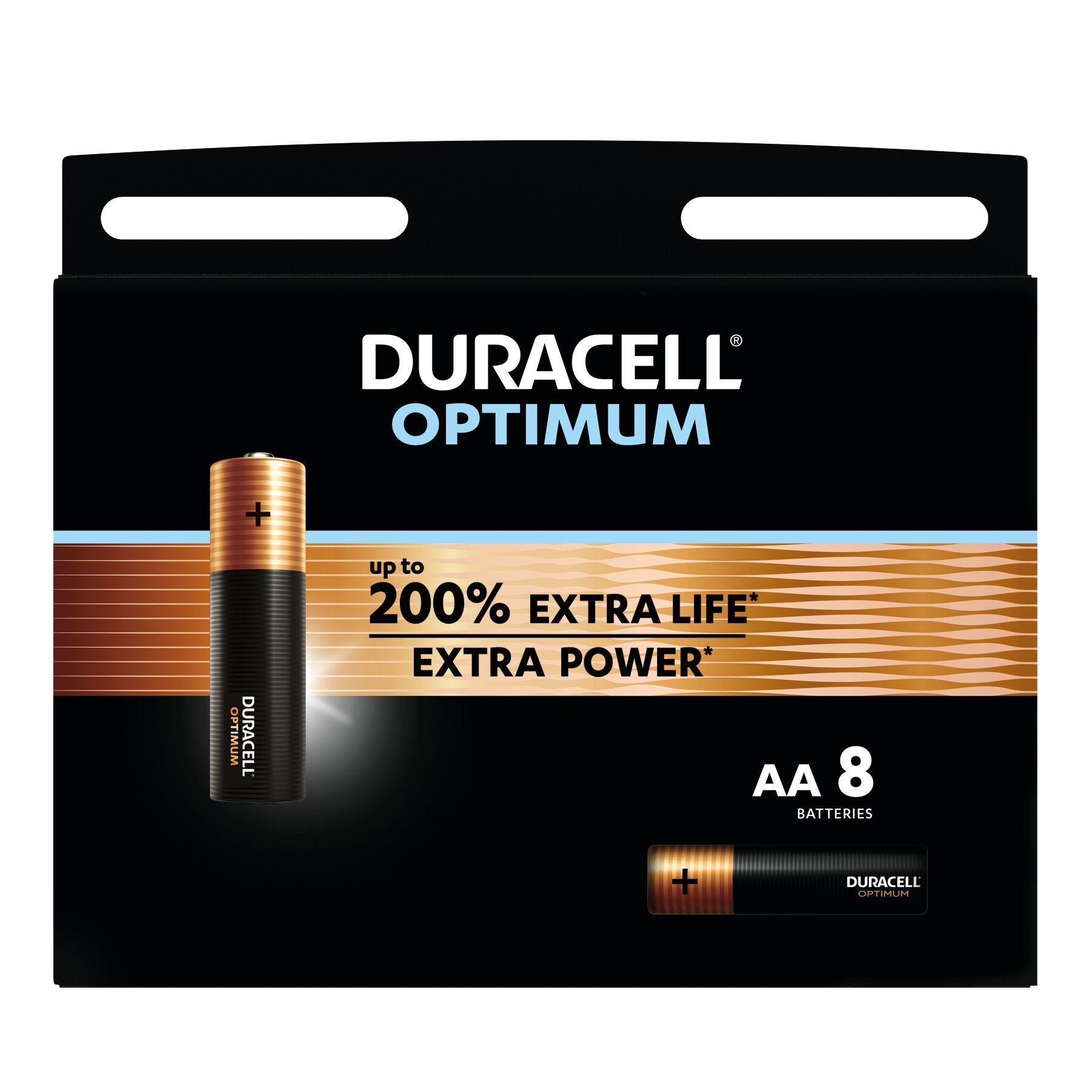 Алкална батерия DURACELL OPTIMUM LR6 /8 бр. в блистер/ 1.5V | JAR Computers Алкална батерия DURACELL OPTIMUM LR6 /8 бр. в блистер/ 1.5V