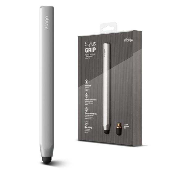 Алуминиева писалка за iPhone, iPad и капацитивни дисплеи - Elago Stylus Pen Grip (сребрист) | JAR Computers Алуминиева писалка за iPhone, iPad и капацитивни дисплеи - Elago Stylus Pen Grip (сребрист)
