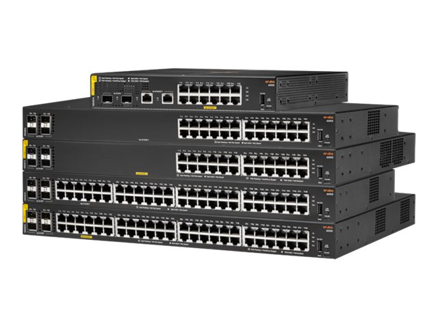 HPE Aruba 6000 48G CL4 PoE+ 370W 4SFP Switch R8N85A | JAR Computers HPE Aruba 6000 48G CL4 PoE+ 370W 4SFP Switch R8N85A