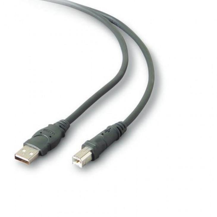 Кабел за принтер и други външни устройства 4-Pin USB Type A Male към 4-Pin USB Type B Male - Belkin USB2.0 Data cable F3U133B06 | JAR Computers Кабел за принтер и други външни устройства 4-Pin USB Type A Male към 4-Pin USB Type B Male - Belkin USB2.0 Data cable F3U133B06
