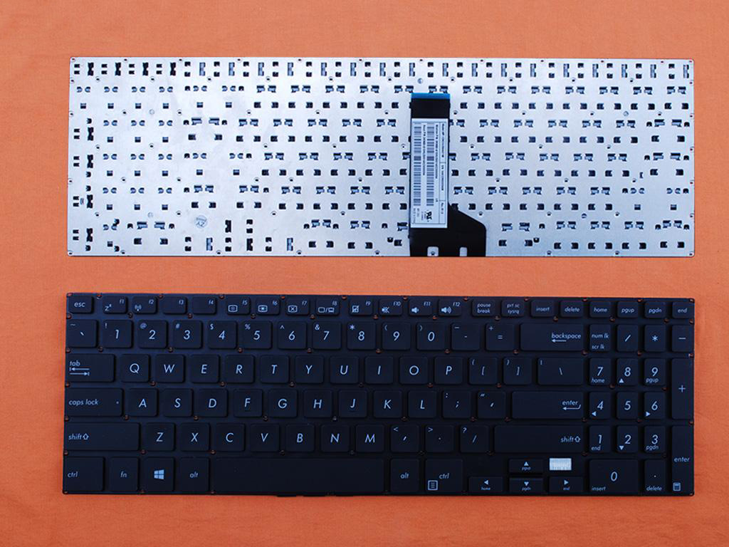 Клавиатура за лаптоп Asus Pro PU500 PU500CA PU551 PU551JA PU551LA Черна Без Рамка с Малък Ентър US С Кирилица | JAR Computers Клавиатура за лаптоп Asus Pro PU500 PU500CA PU551 PU551JA PU551LA Черна Без Рамка с Малък Ентър US С Кирилица