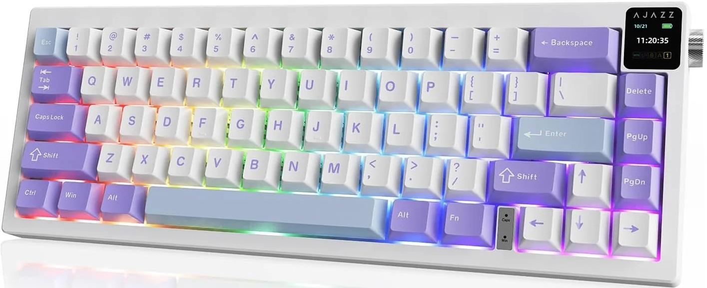 Механична клавиатура AJAZZ – AK650, безжична, Dream Weaver, RGB, бяла | JAR Computers Механична клавиатура AJAZZ – AK650, безжична, Dream Weaver, RGB, бяла