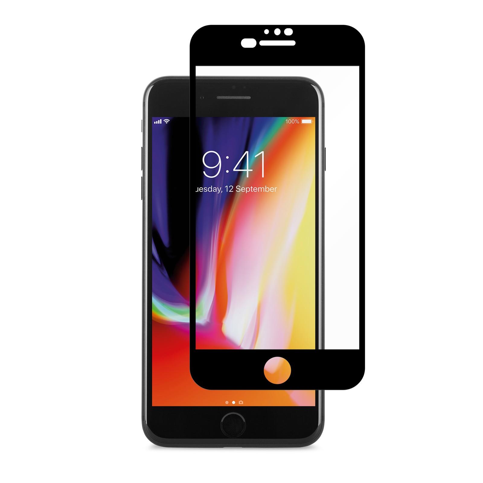 Обхващащо ръбовете матово защитно покритие за iPhone 8 Plus, iPhone 7 Plus, iPhone 6/6S Plus - Moshi iVisor AG (черен) | JAR Computers Обхващащо ръбовете матово защитно покритие за iPhone 8 Plus, iPhone 7 Plus, iPhone 6/6S Plus - Moshi iVisor AG (черен)