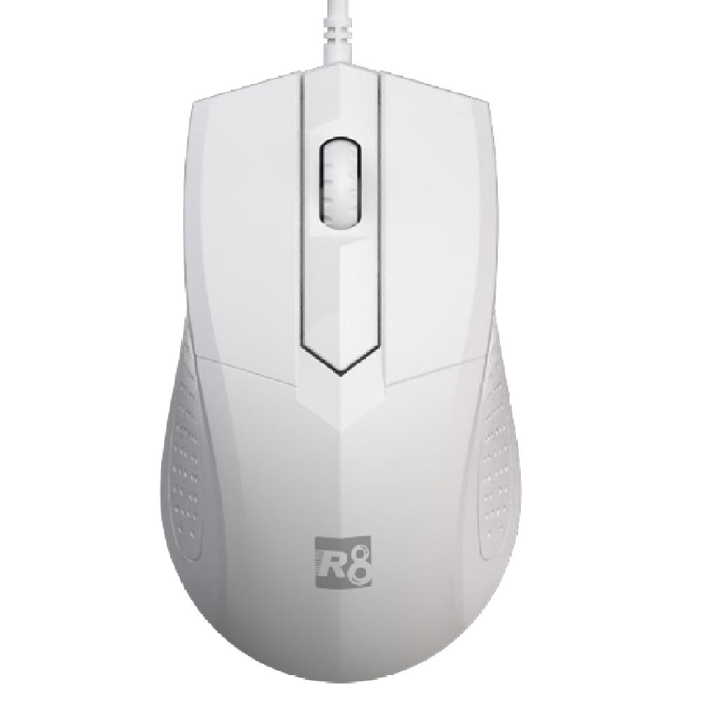Оптична мишка R8 1607 USB, бяла