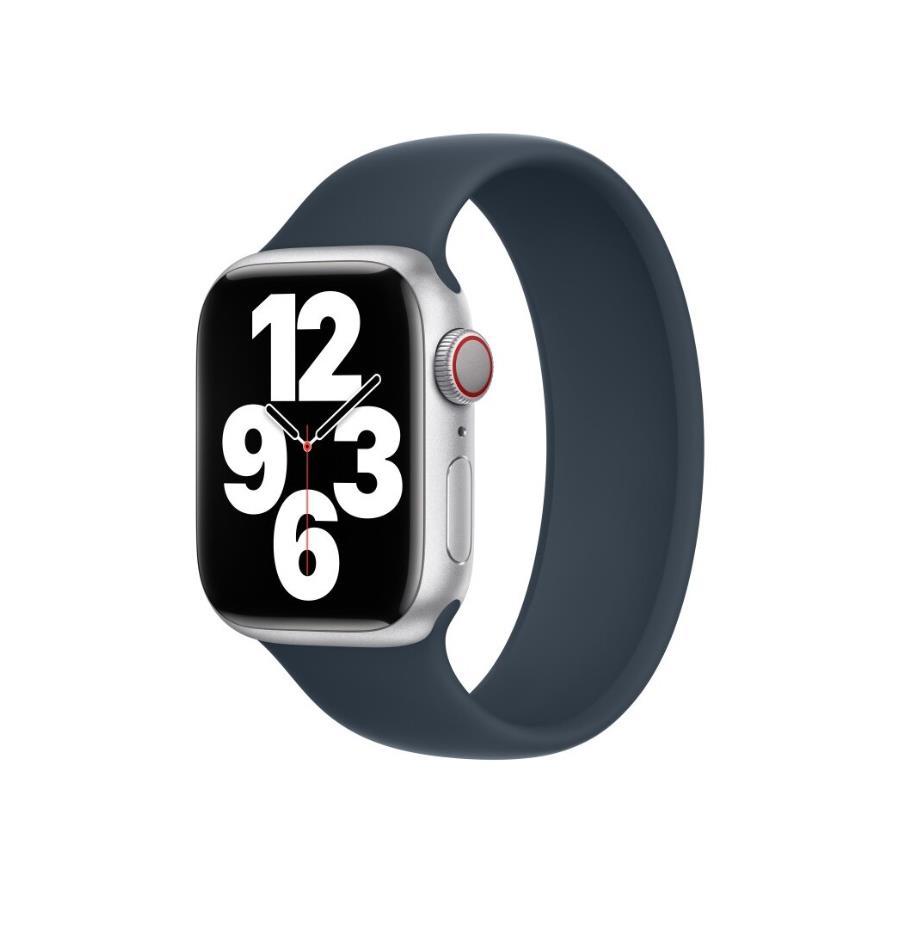 Оригинална силиконова каишка за Apple Watch 44мм, 45мм, 46мм, Ultra, Ultra 2, Ultra 3 49 - Apple Storm Blue Solo Loop Band Size 9 (разопакован) | JAR Computers Оригинална силиконова каишка за Apple Watch 44мм, 45мм, 46мм, Ultra, Ultra 2, Ultra 3 49 - Apple Storm Blue Solo Loop Band Size 9 (разопакован)