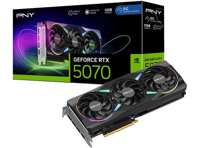 PNY GeForce RTX 5070 12GB GDDR7 OC EPIC-X RGB