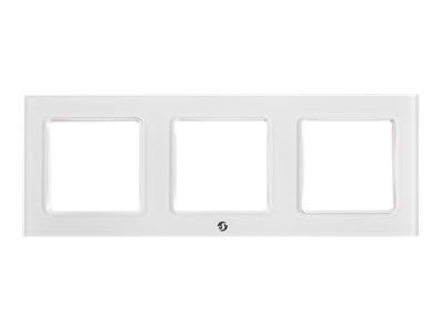 SHELLY Wall Frame 3 White 3-Gang Wall Switch Frame