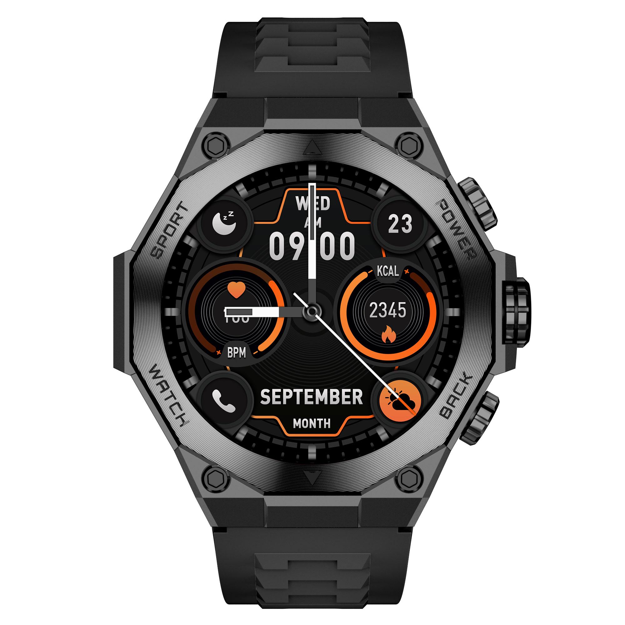 Смарт часовник Aurafit AM18, Amoled, Черен - 73129 | JAR Computers Смарт часовник Aurafit AM18, Amoled, Черен - 73129