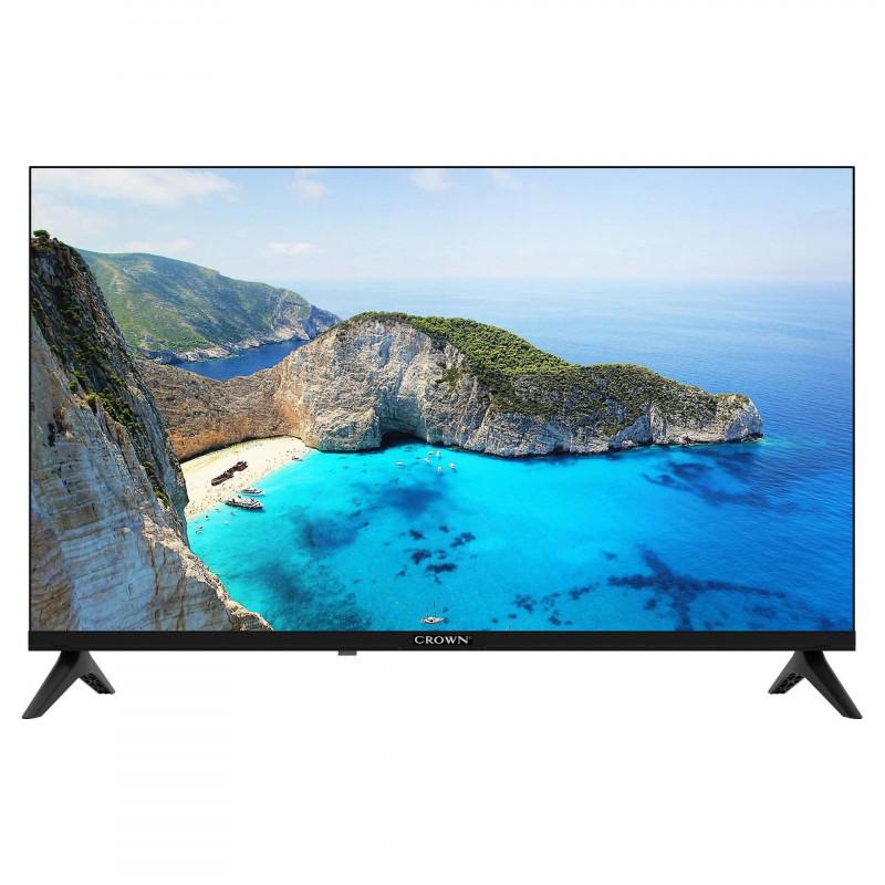 Телевизор Crown 32FB02, 32", 81 см, HD Ready 1366x768, Клас F, Android, Wi-Fi, PVR функция, Черен | JAR Computers Телевизор Crown 32FB02, 32", 81 см, HD Ready 1366x768, Клас F, Android, Wi-Fi, PVR функция, Черен