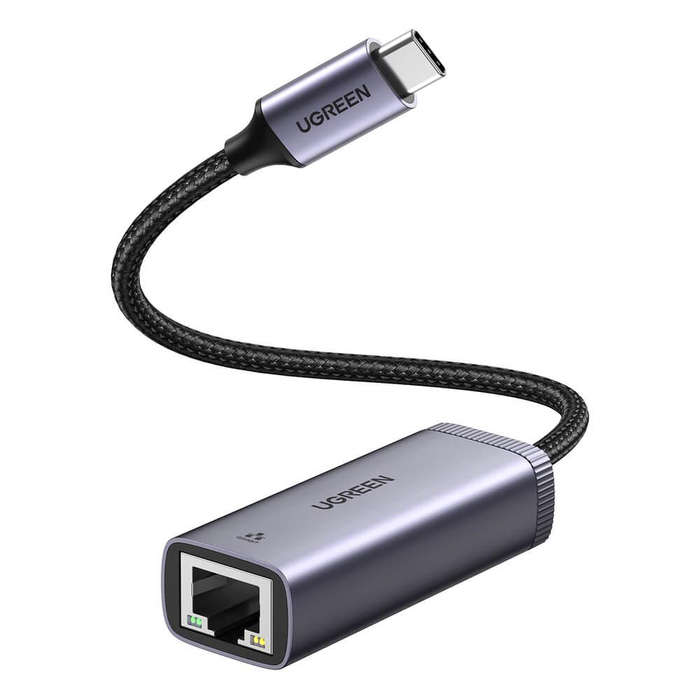 Адаптер USB-C към Ethernet за компютри с USB-C порт - Ugreen USB-C External USB Network Adapter 1000Mbps (тъмносив) | JAR Computers Адаптер USB-C към Ethernet за компютри с USB-C порт - Ugreen USB-C External USB Network Adapter 1000Mbps (тъмносив)