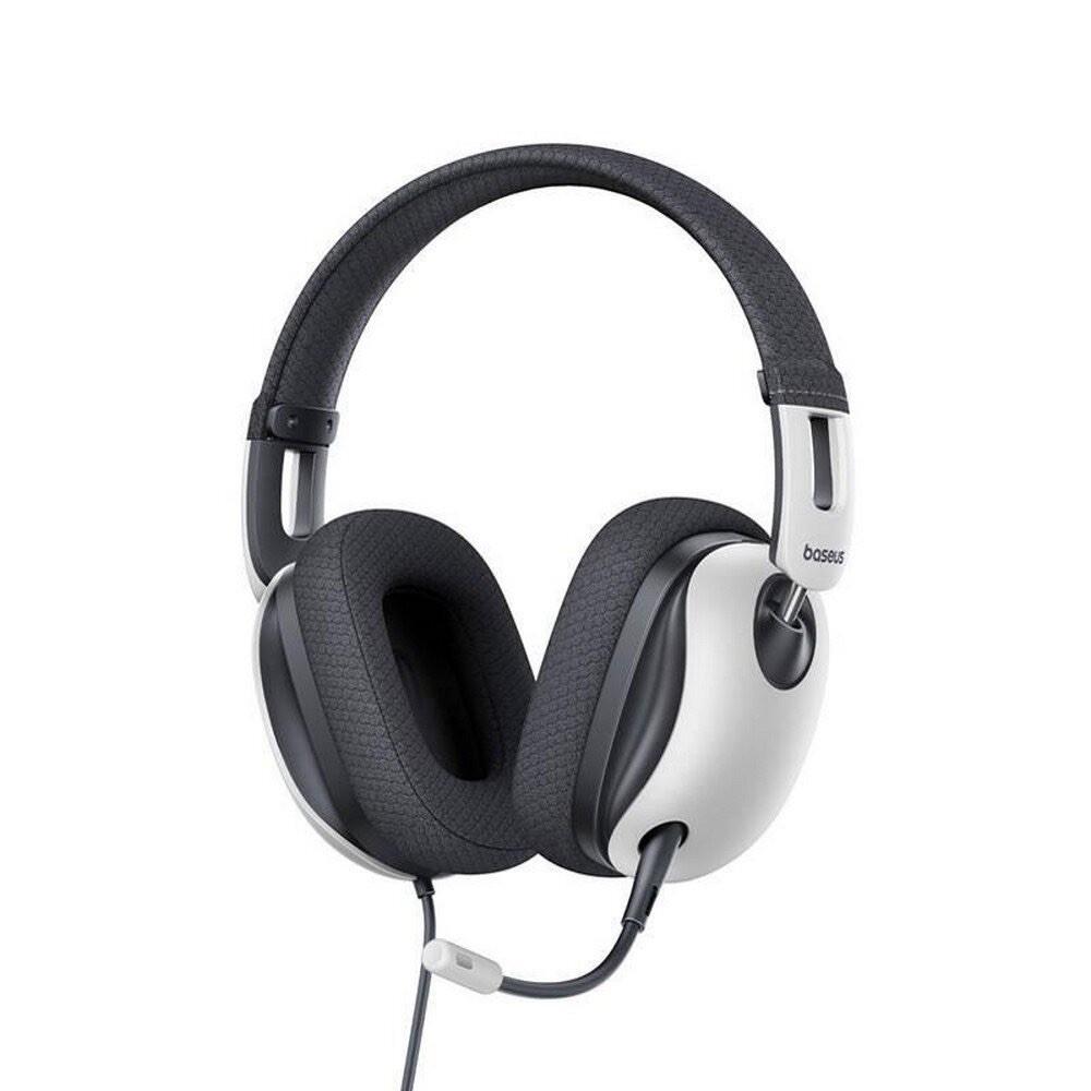 Baseus GoPlay 1 Max Gaming Wired Headset with Microphone - гейминг слушалки с микрофон за PC и лаптопи (бял)