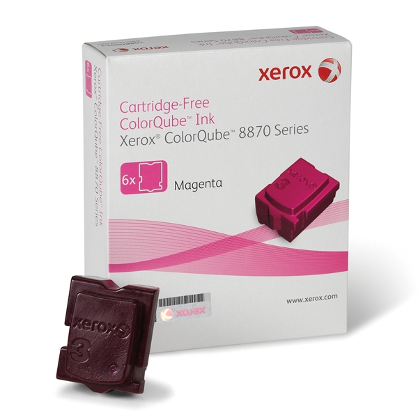 COLORQUBE 8870 MAGENTA SOLID INK (6pk, 17.3k) (XER108R00955)
