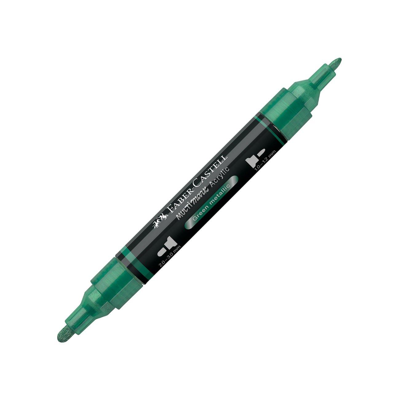 Faber-Castell Акрилен маркер Multimark, № 295, зелен металик