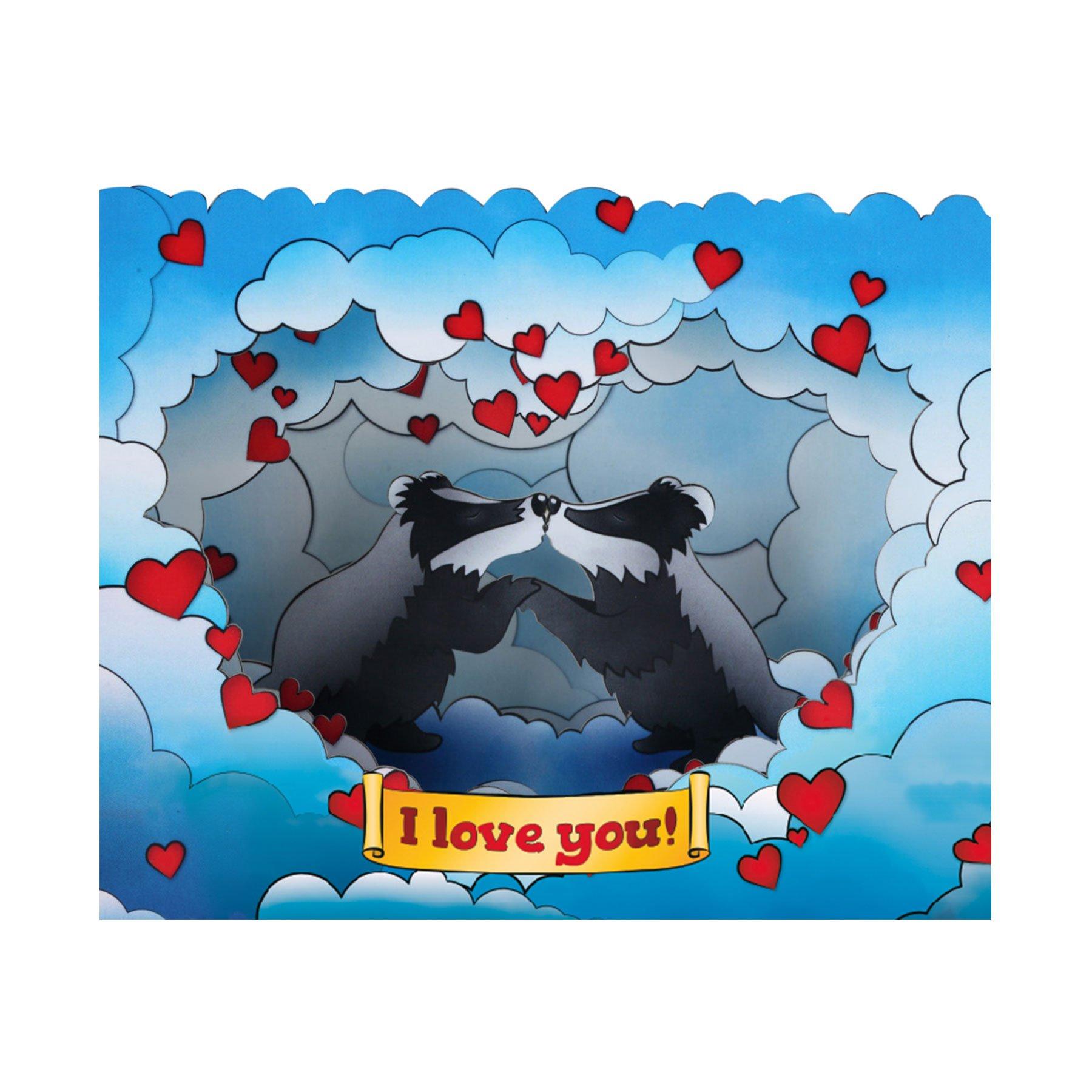 Gespaensterwald 3D картичка, I love you | JAR Computers Gespaensterwald 3D картичка, I love you