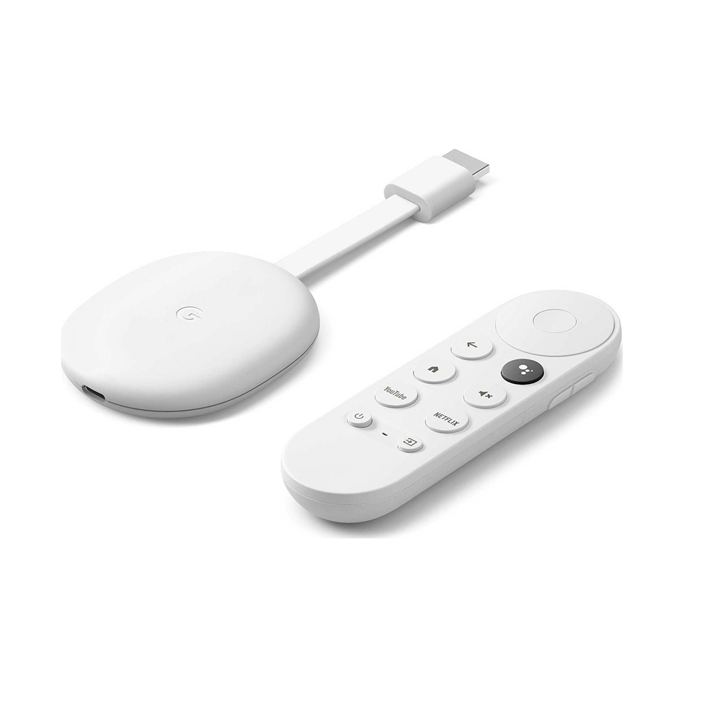 Google Smart TV Stick Chromecast with Google TV 4K White | JAR Computers Google Smart TV Stick Chromecast with Google TV 4K White