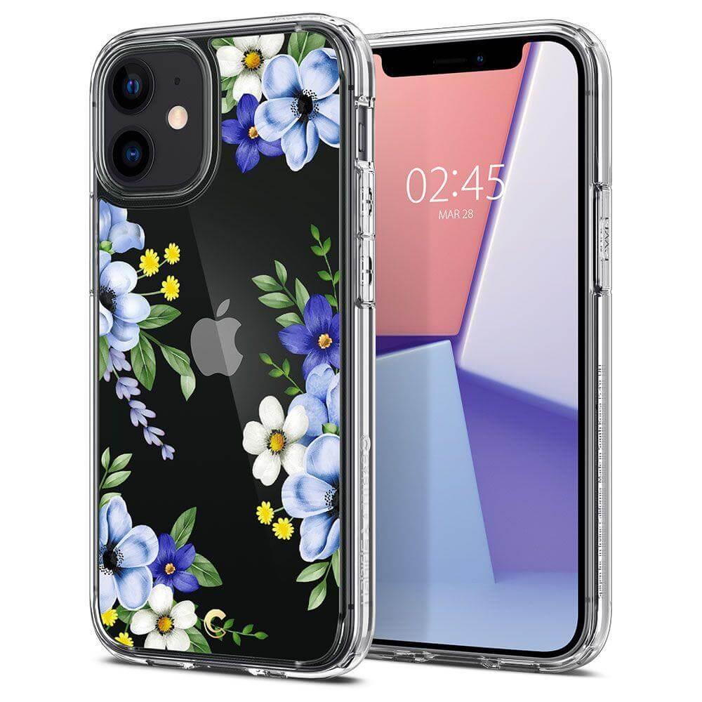 Хибриден кейс с висока степен на защита за iPhone 12 mini - Spigen Cyrill Cecile Case Midnight Bloom (цветни мотиви) | JAR Computers Хибриден кейс с висока степен на защита за iPhone 12 mini - Spigen Cyrill Cecile Case Midnight Bloom (цветни мотиви)