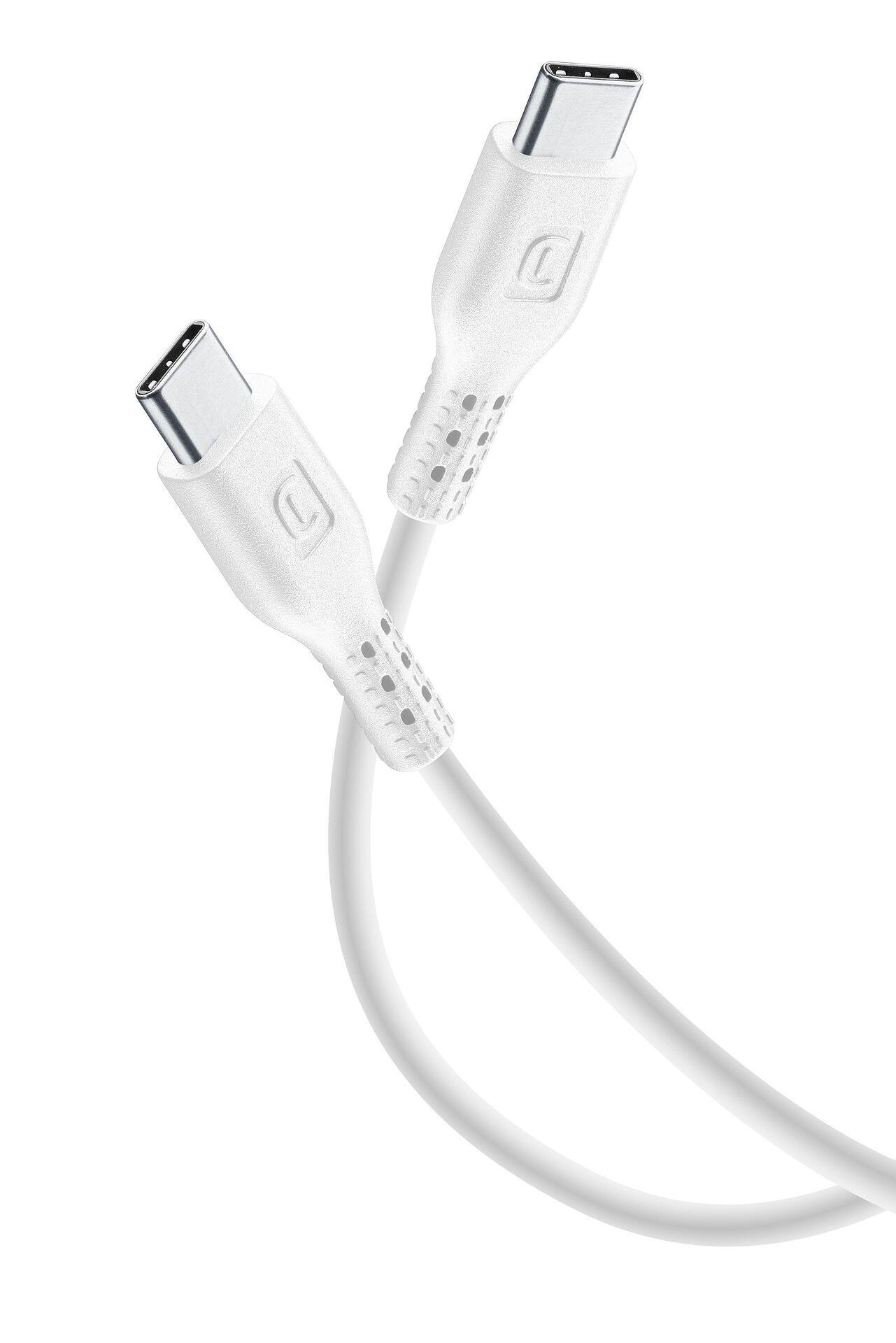 Кабел данни USB-C към USB-C 120 см. бял | JAR Computers Кабел данни USB-C към USB-C 120 см. бял