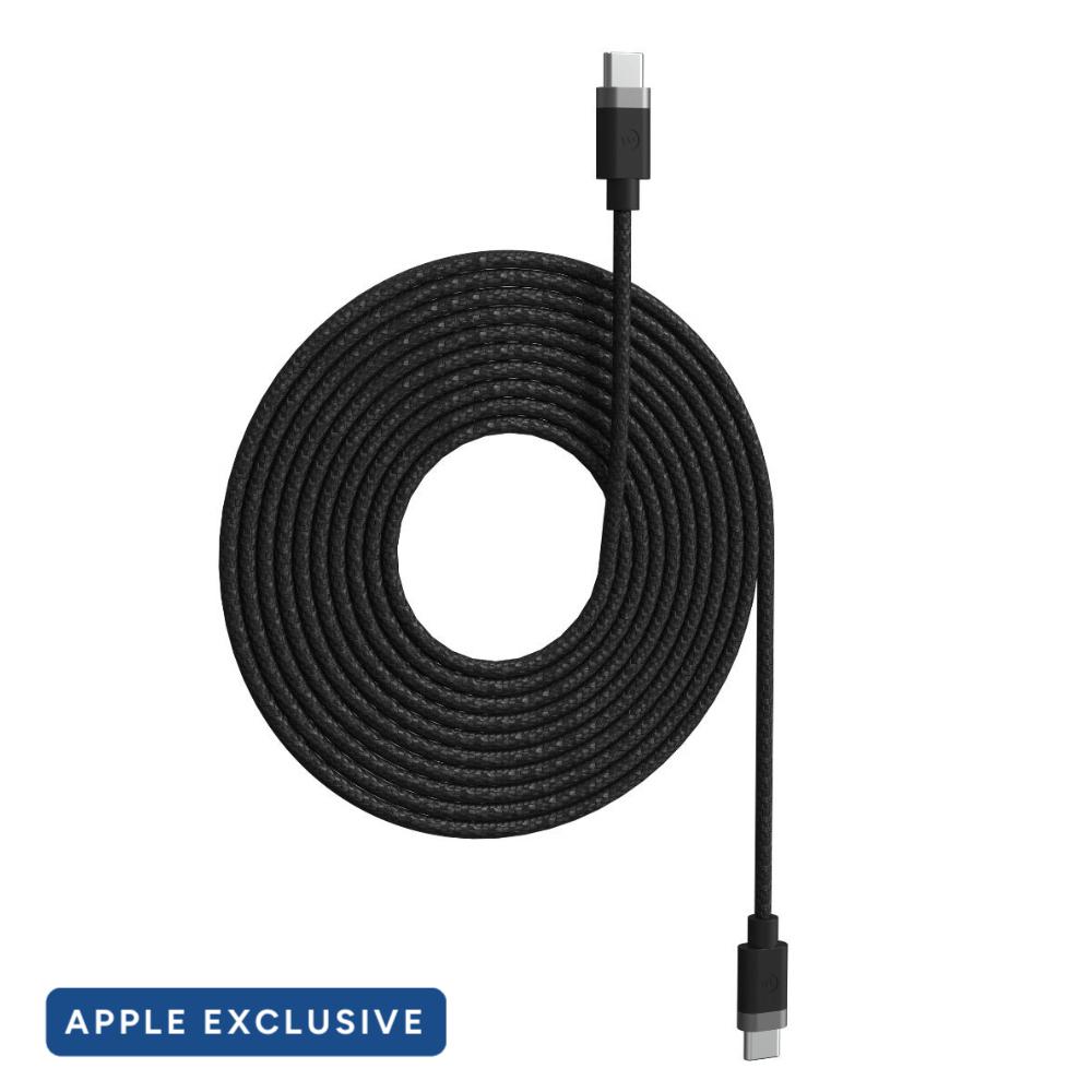 Кабел Мophie Cable-USBC-USBC-100W-3M-Black-Apple (Apple Exclusive)