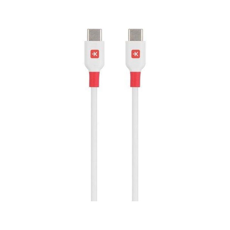 Кабел Skross, USB-C - USB-C мъжко, USB 2.0, 1.2м, Бял | JAR Computers Кабел Skross, USB-C - USB-C мъжко, USB 2.0, 1.2м, Бял