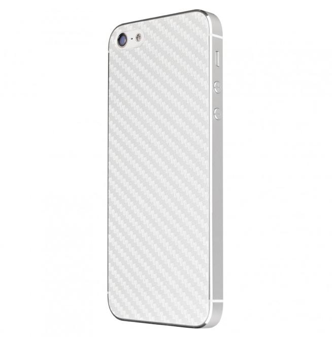 Карбонов скин за iPhone 5, iPhone 5S, iPhone SE (за задната част) - бял - Artwizz CarbonFilm | JAR Computers Карбонов скин за iPhone 5, iPhone 5S, iPhone SE (за задната част) - бял - Artwizz CarbonFilm