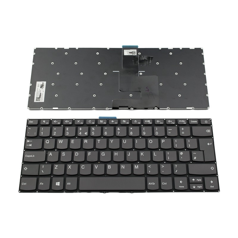 Клавиатура за лаптоп Lenovo IdeaPad 320-14Isk 320S-14Ikb 320S-14Ikbr Сива Без Рамка с Кирилица / Gray Without Frame - Оригинална | JAR Computers Клавиатура за лаптоп Lenovo IdeaPad 320-14Isk 320S-14Ikb 320S-14Ikbr Сива Без Рамка с Кирилица / Gray Without Frame - Оригинална