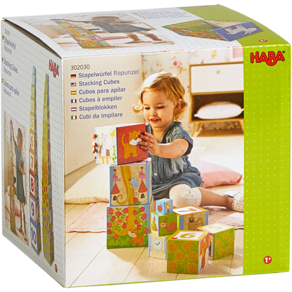 Кубчета Haba 302030 10в 1 рапунцел/цифри