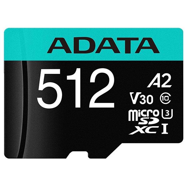 Micro SDXC 512GB V30 Cl10+SD Adapter, Adata | JAR Computers Micro SDXC 512GB V30 Cl10+SD Adapter, Adata