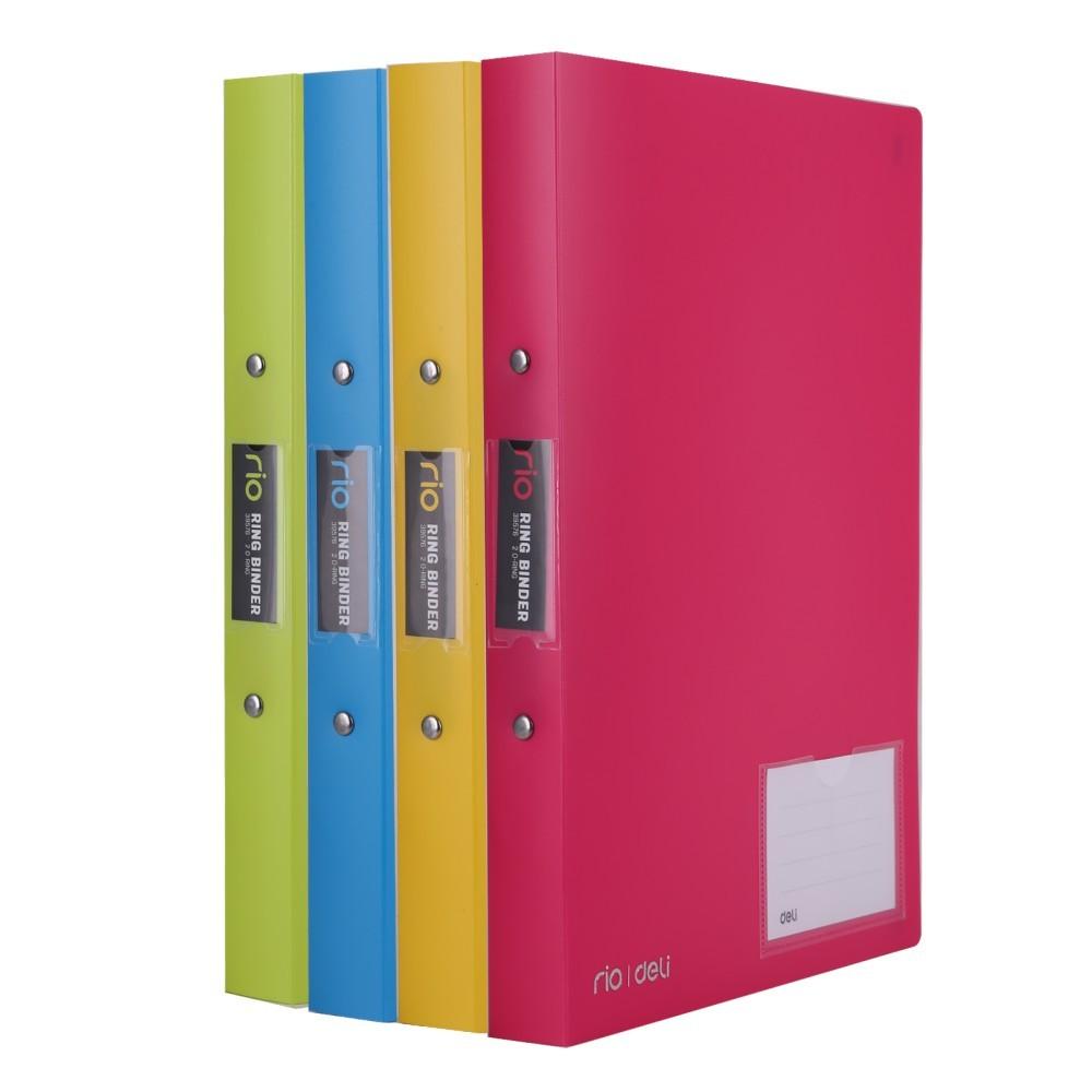 Папка с 2 ринга Deli Rio E39576, PР 170 mic, A4, 30 мм, жълта | JAR Computers Папка с 2 ринга Deli Rio E39576, PР 170 mic, A4, 30 мм, жълта