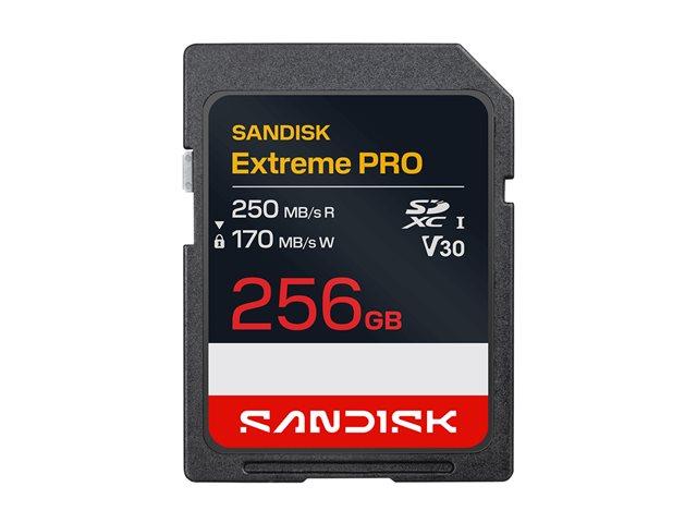 SANDISK Extreme Pro SD UHS-I 256GB SD 250MB/s Read / 170MB/s Write