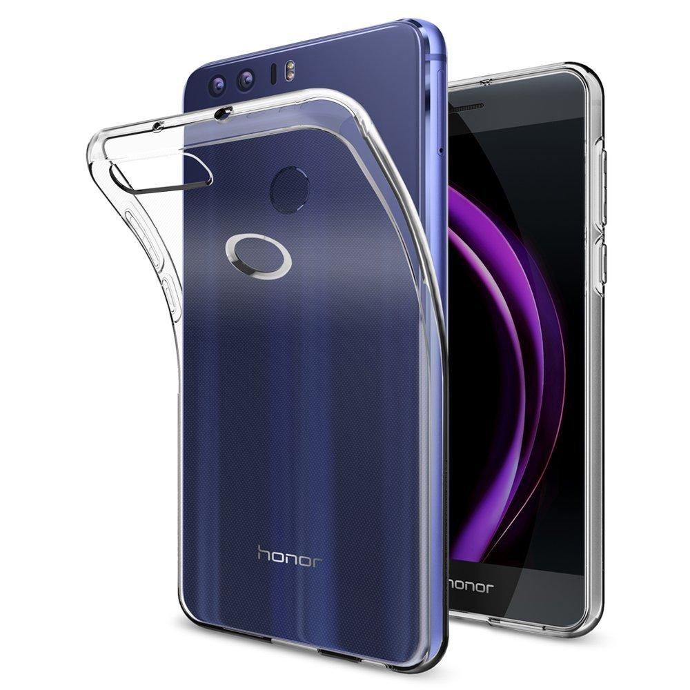 Тънък качествен термополиуретанов кейс за Huawei Honor 8 (прозрачен) - Spigen Liquid Crystal Case | JAR Computers Тънък качествен термополиуретанов кейс за Huawei Honor 8 (прозрачен) - Spigen Liquid Crystal Case