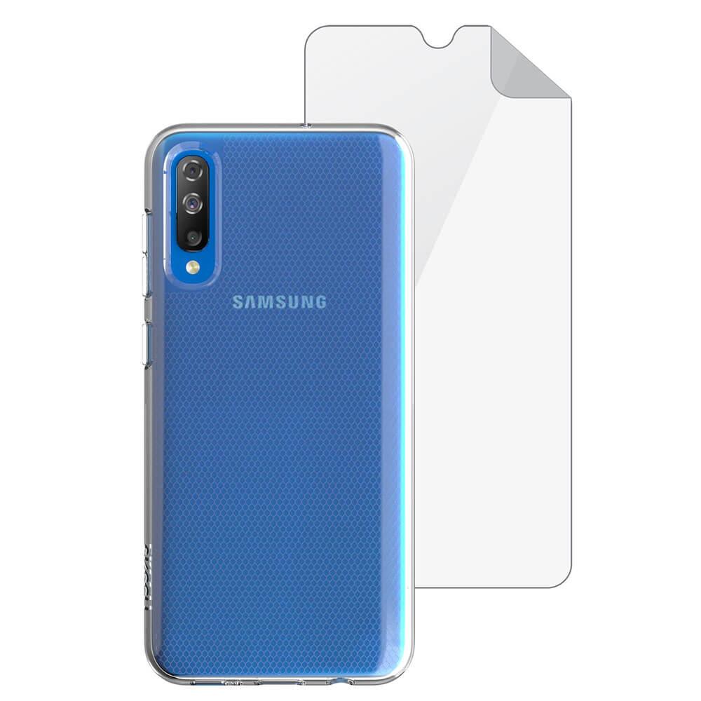 Удароустойчив TPU калъф и стъклено покритие за Samsung Galaxy A50 - Skech Matrix SE Case + Glass Screen Protector (прозрачен) | JAR Computers Удароустойчив TPU калъф и стъклено покритие за Samsung Galaxy A50 - Skech Matrix SE Case + Glass Screen Protector (прозрачен)